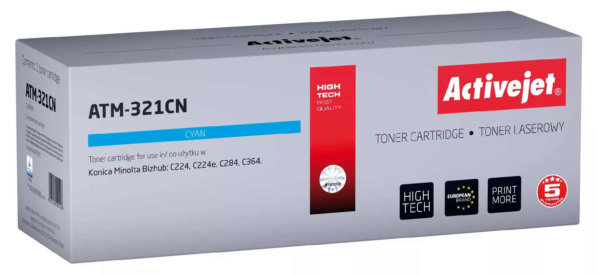 Activejet ATM-321CN toner (replacement for Konica