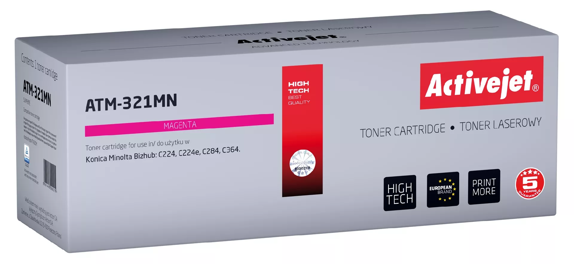 Activejet ATM-321MN toner (replacement for Konica