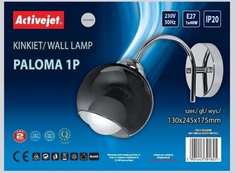 Kinkiet Activejet Kinkiet AJE-PALOMA 1P E27