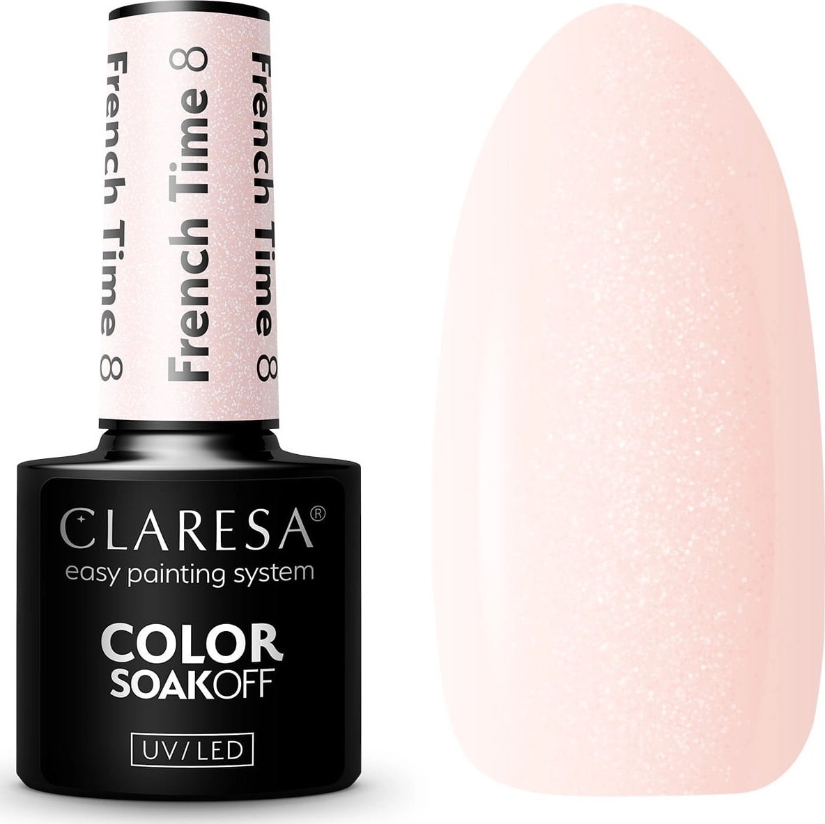 Activeshop CLARESA Hybrid nail polish French