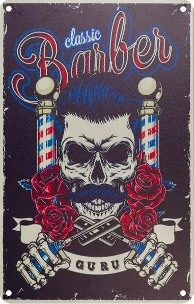 Activeshop Tablica ozdobna barber B016 135223