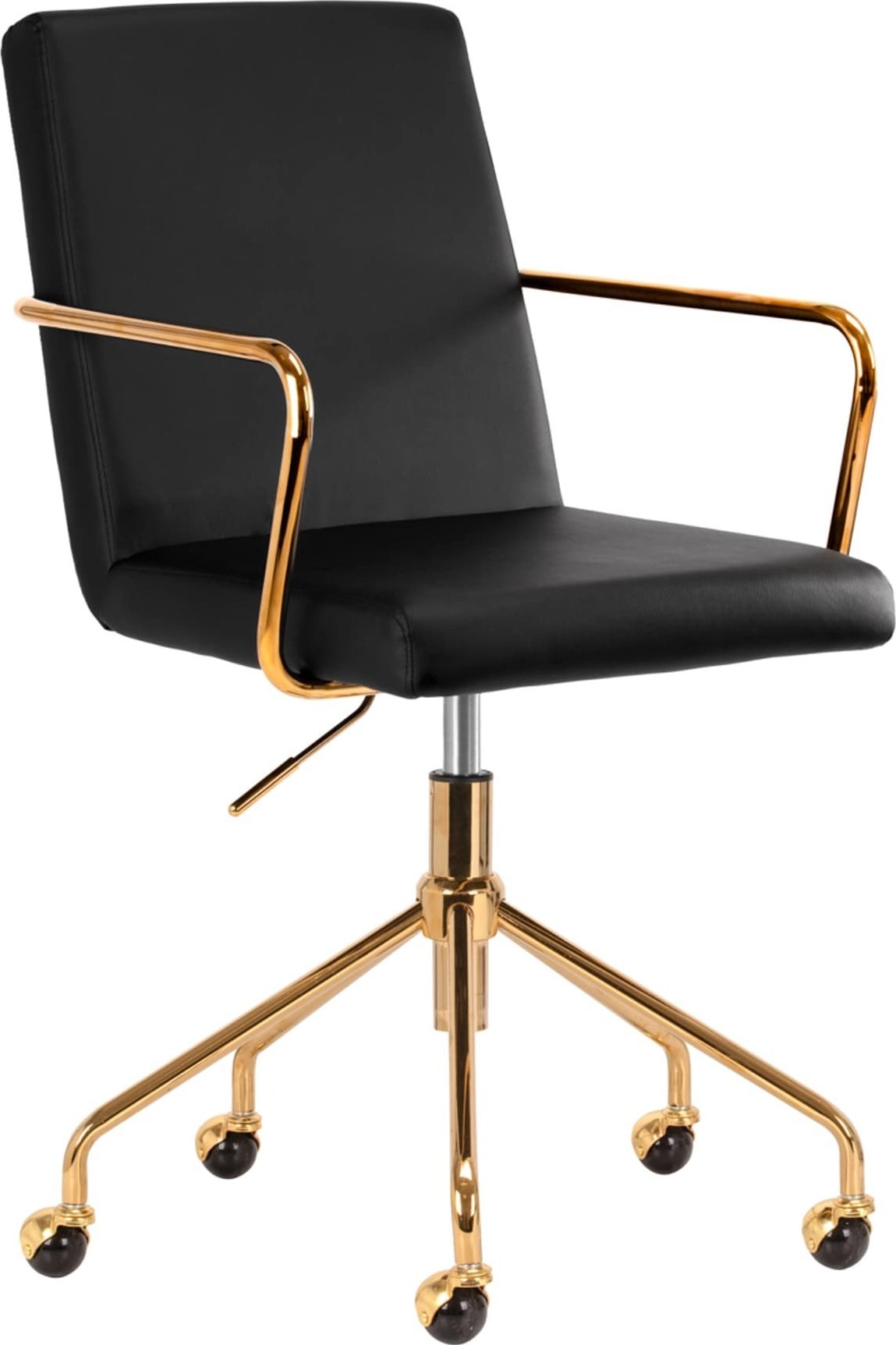 Activeshop Cosmetic Chair QS-OF211G black gold