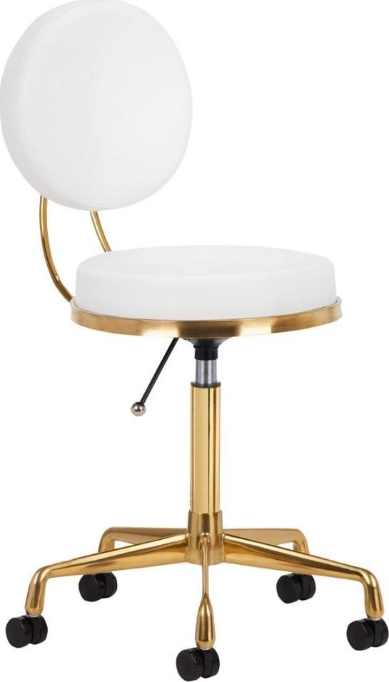 Activeshop TABORET KOSMETYCZNY H5 ZŁOTO BIAŁY
