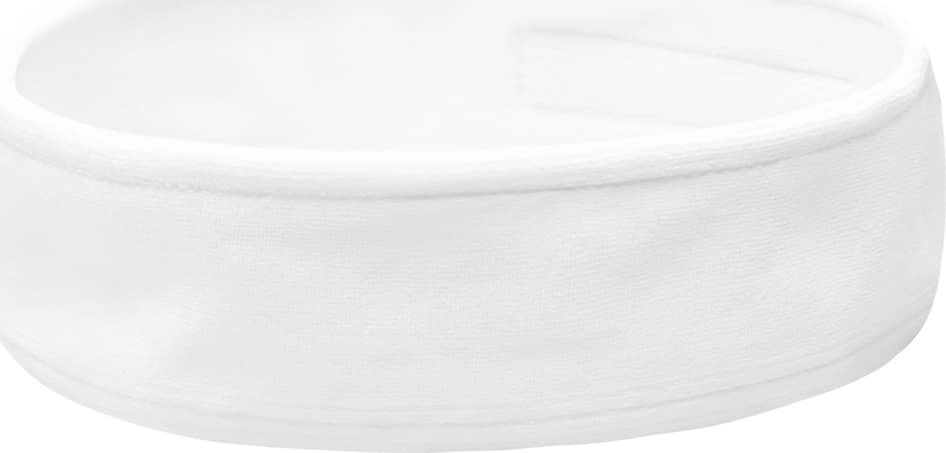 Activeshop White velor cosmetic headband 14130300