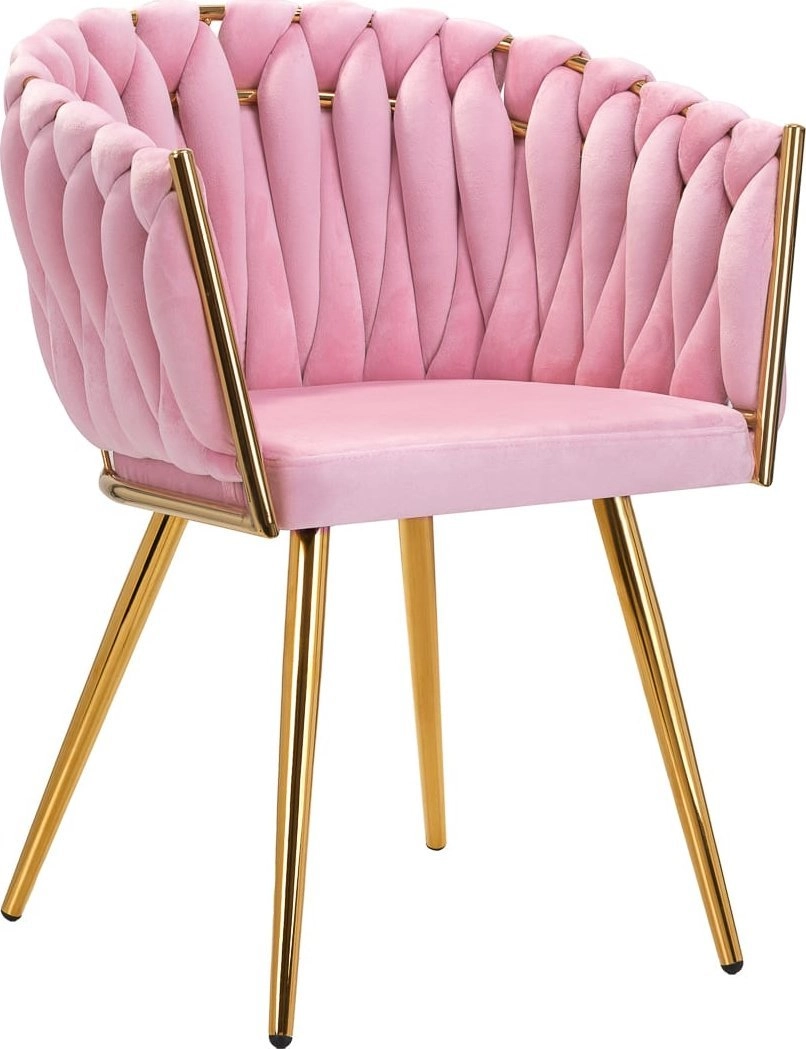 Activeshop 4Rico chair QS-GW06G pink velvet