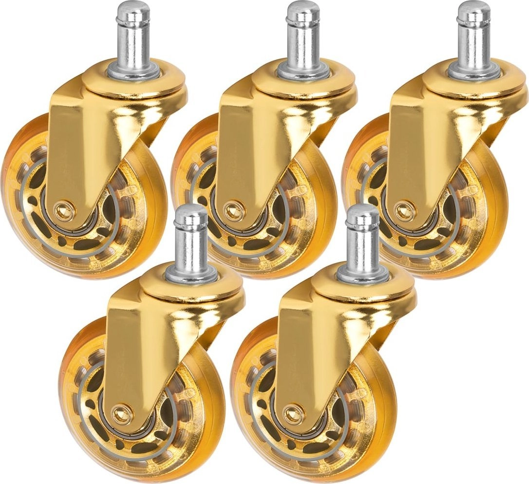 Roll Speed gold push-in stool wheel