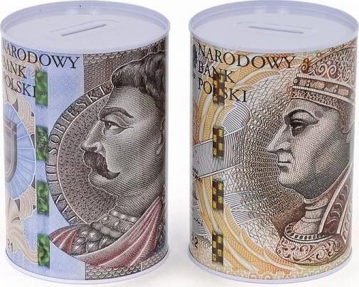 Piggy bank  metal currency PLN 500501