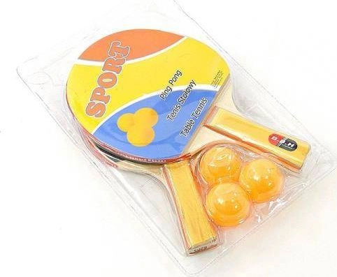 Adar Ping-pong rackets + yellow balls