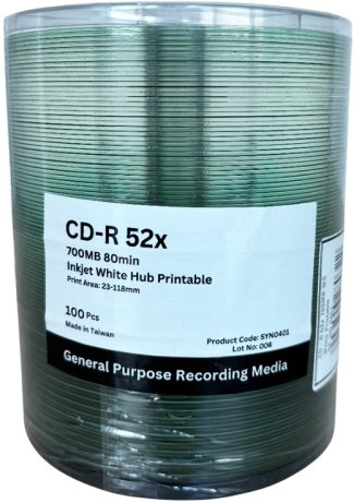 Adiva CD-R  700MB  x52  spindel 100