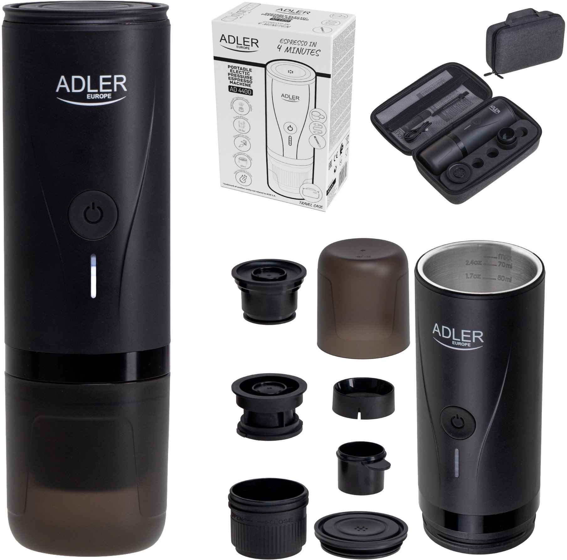 Adler capsule maker Portable electric espresso