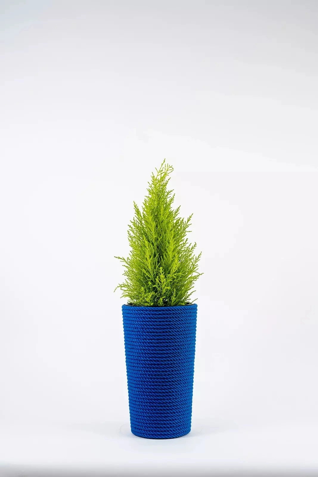 Adoni Blue cotton flowerpot with insert