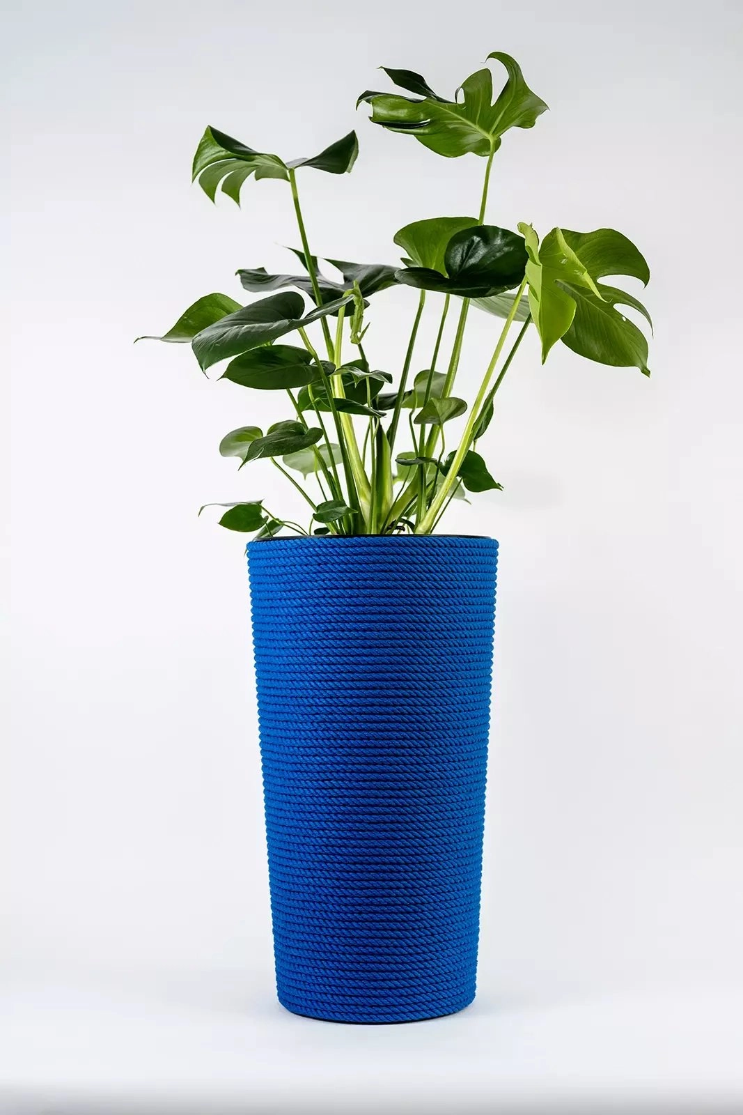 Adoni Blue cotton flowerpot with insert