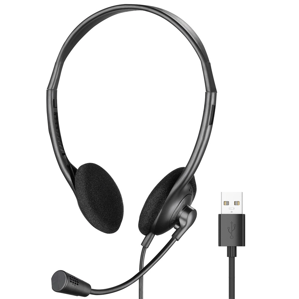 Advanced Accessories USB Headset With Mic