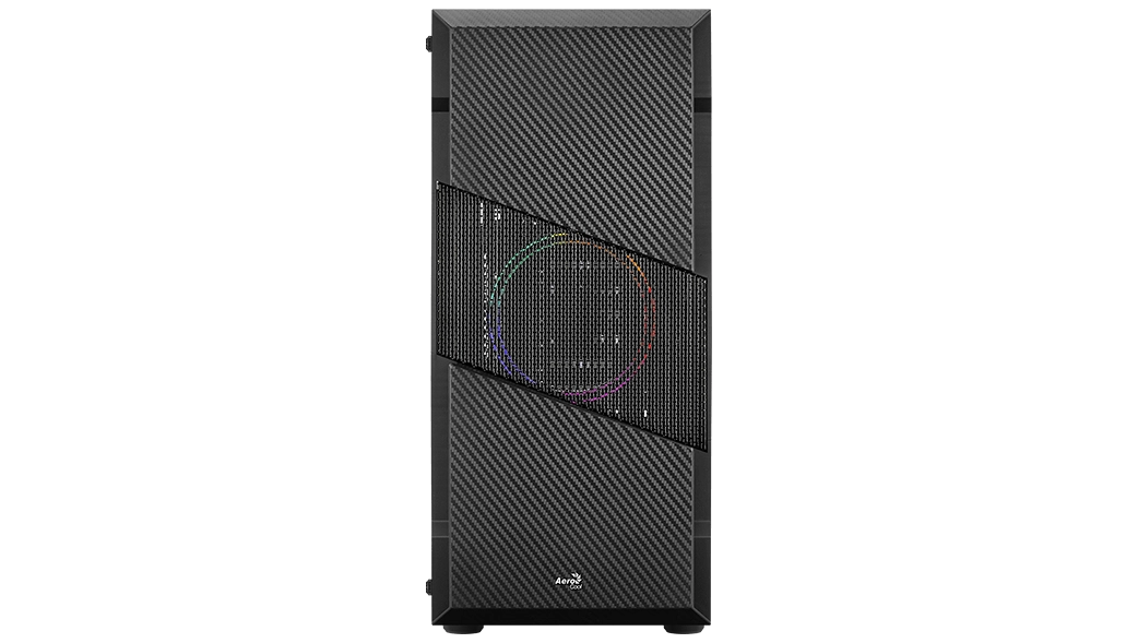 Aerocool Menace Saturn FRGB Midi Tower Melns