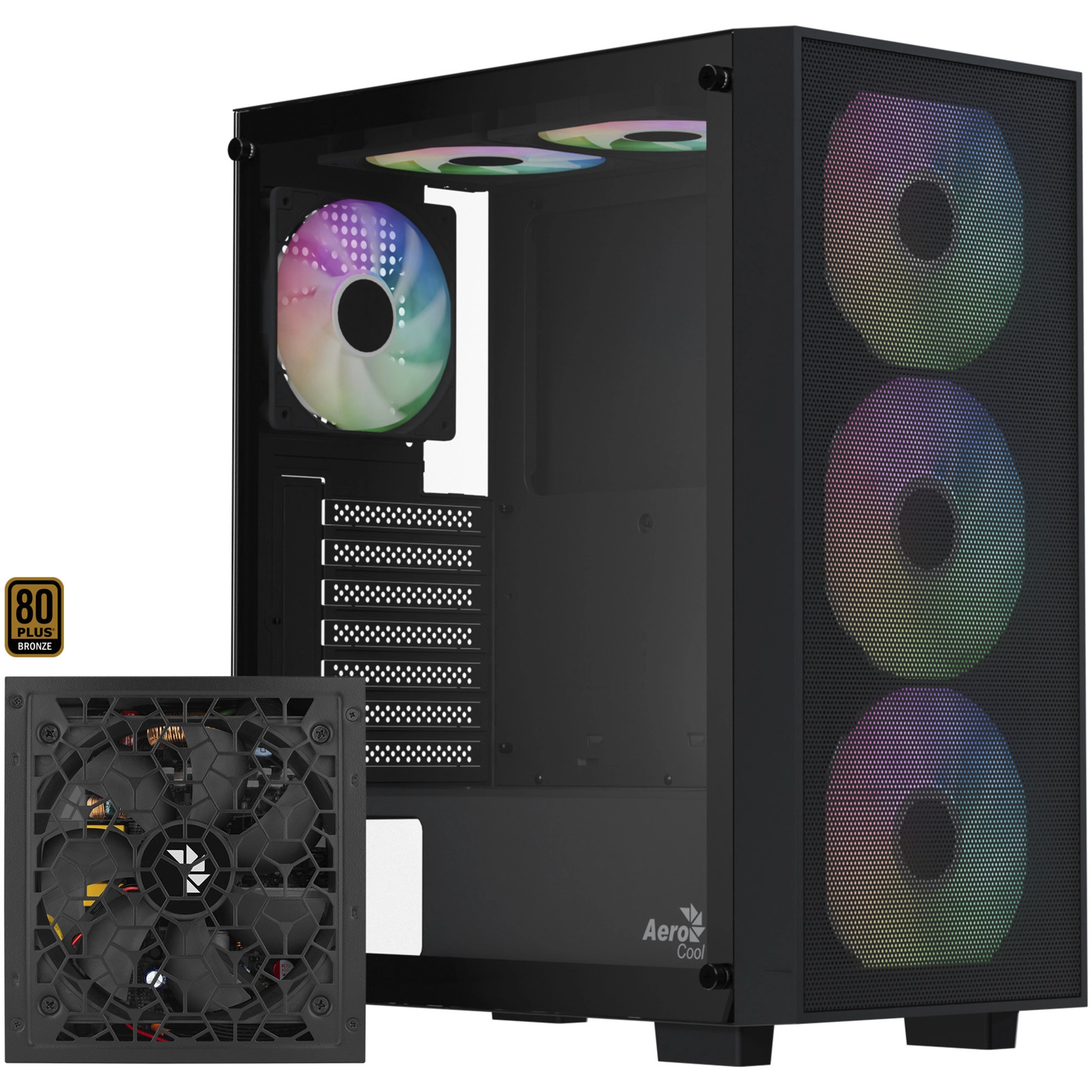 Aerocool B509A Flow-G-BK-v1  with power supply