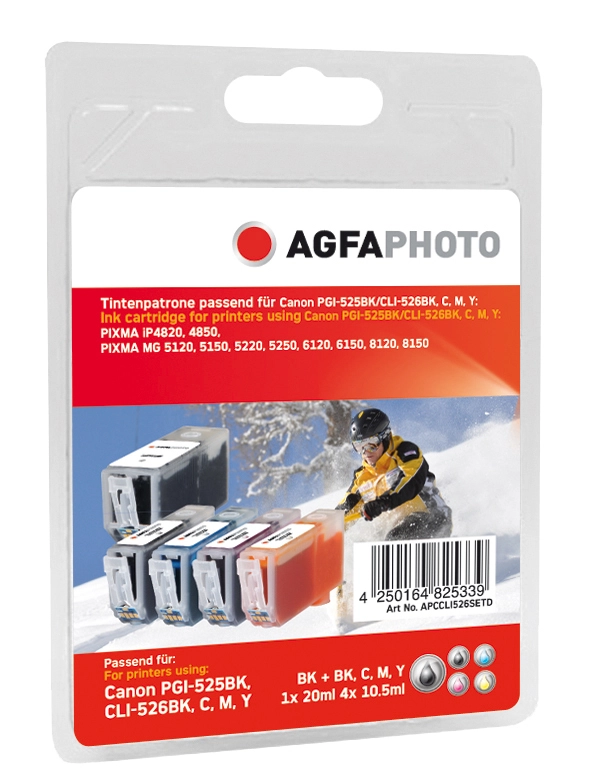AgfaPhoto APCCLI526SETD ink cartridge 5 pc(s)