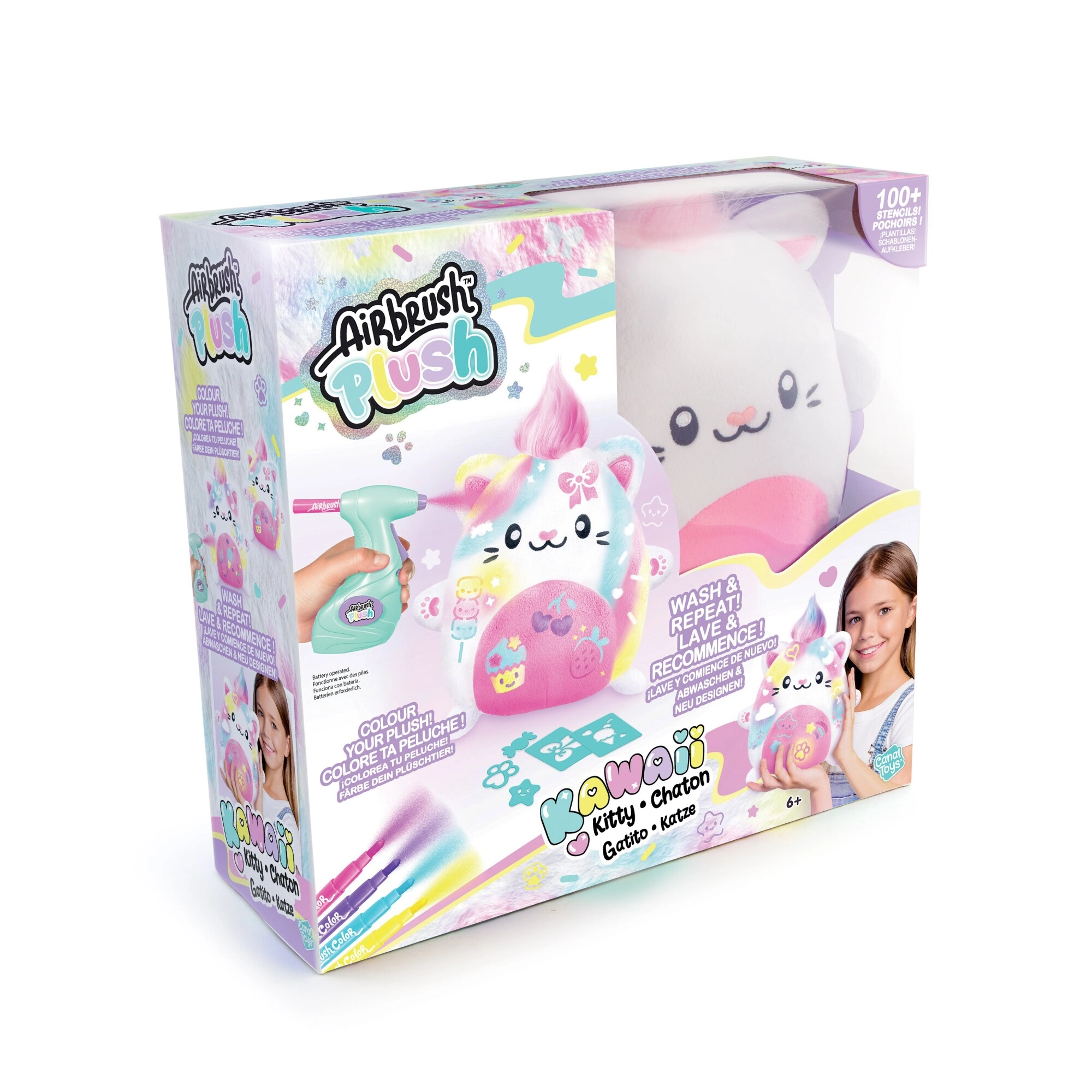 Airbrush Plush - Kawaii Kitty (260073)