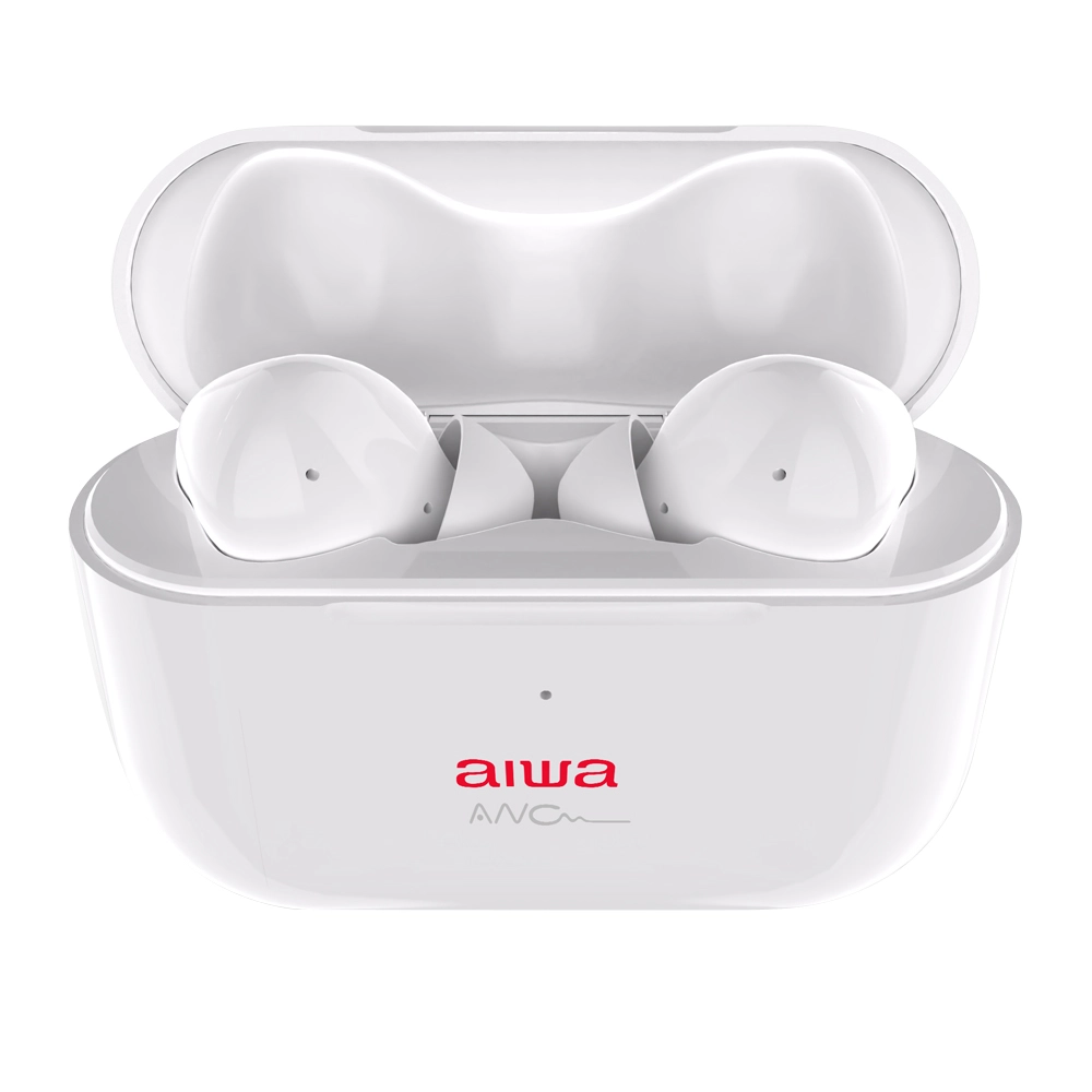 Aiwa EBTW-888ANC/WT austiņas un brīvroku komplekts True Wireless Stereo (TWS) Ausīs Zvani / mūzika Bluetooth Balts