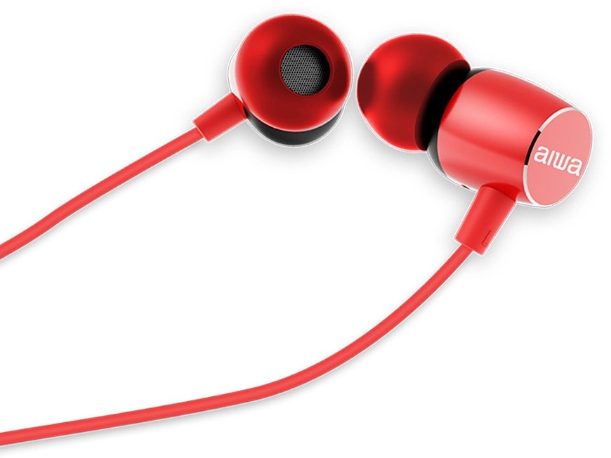Aiwa austiņas AIWA ESTM-20RD 105dB 16ohm in-ear austiņas Sarkanas