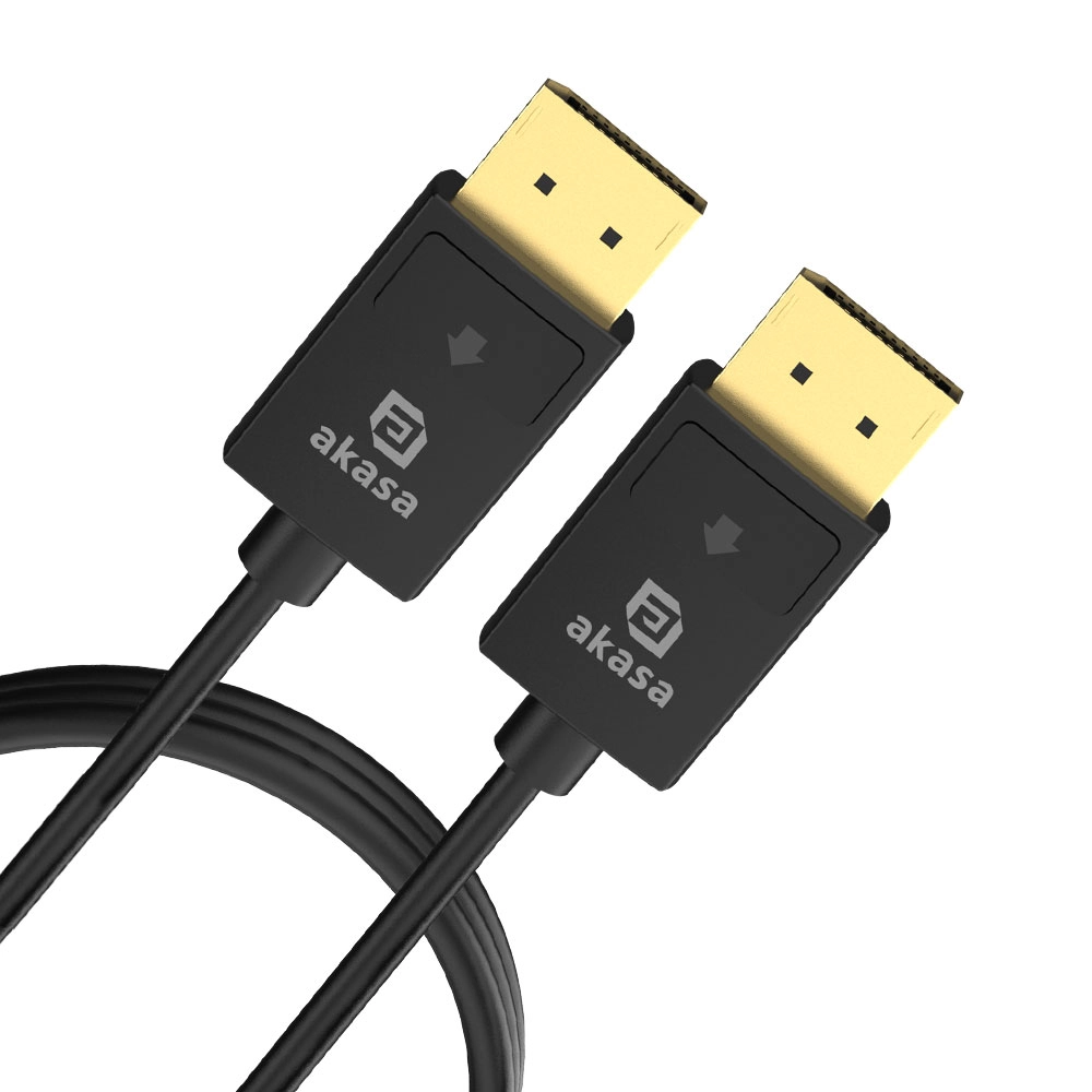 Akasa AK-CBDP26-20BK DisplayPort cable 2 m