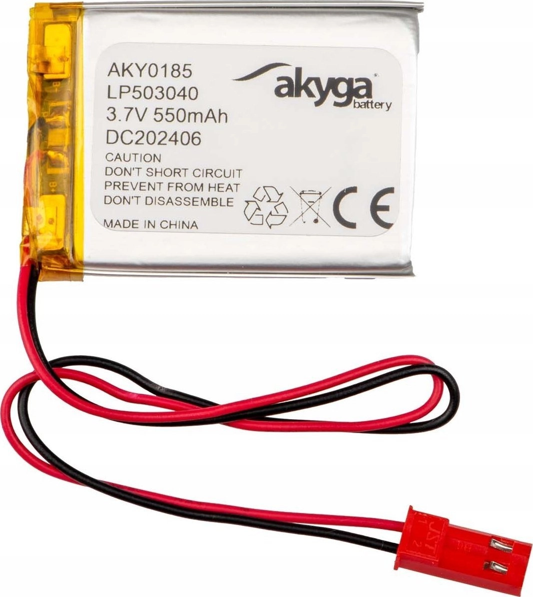 Akumulator Li-Po LP503040 Akyga AKY0185 3