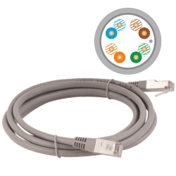 Alantec KKF5SZA7.0 networking cable Grey