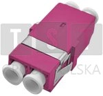 Adapter światłowodowy bezkołnierzowy multimodowy OM4 LC