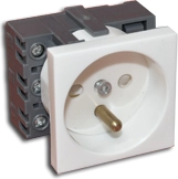 Alantec Gniazdo elektryczne 45x45 białe -