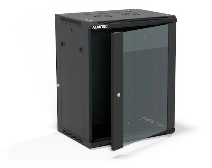 Wall-hung cabinet 19" 15U 600x450  single-leaf