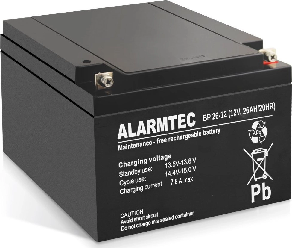 Alarmtec Akumulator 12V 26Ah AGM Alarmtec