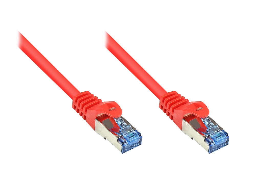 Alcasa Cat6a 2m networking cable Red