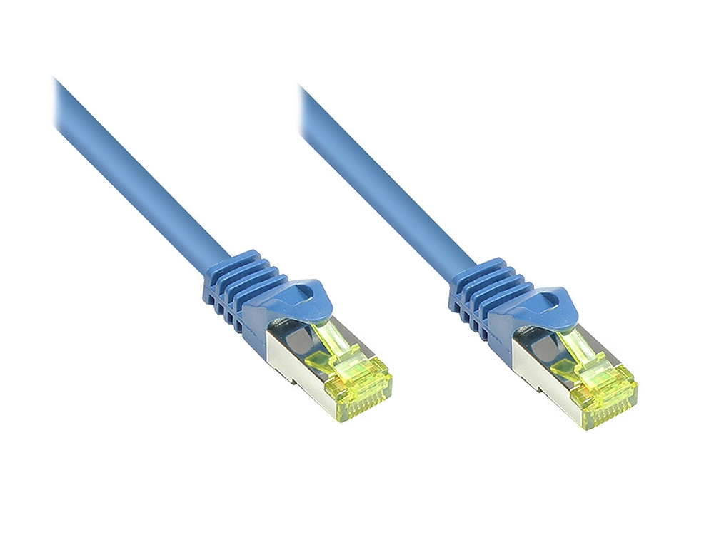 Alcasa Cat7 10m networking cable Blue