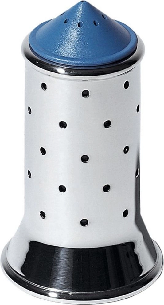 Alessi Salt Shaker with Blue Stainless