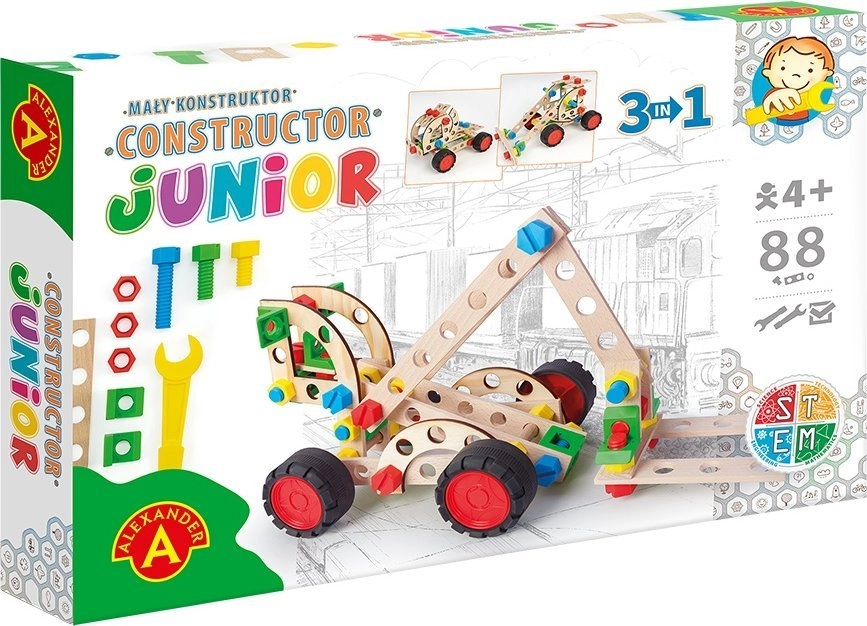 Alexander Mały Konstruktor Junior 3in1 FORKLIFT