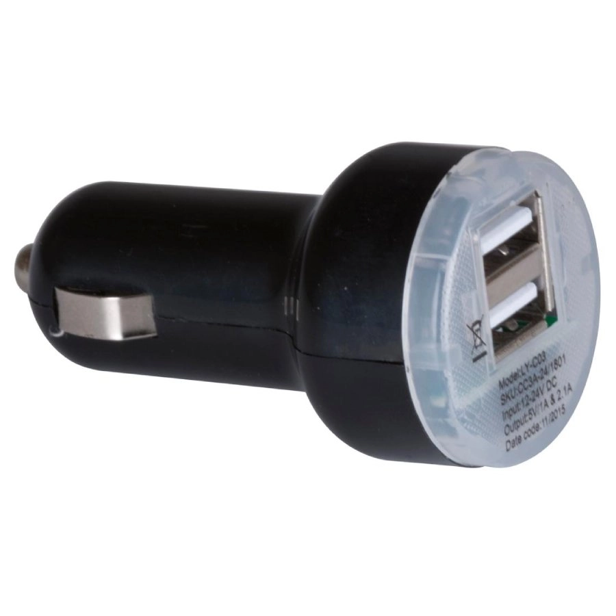 Car USB dual car charger 2