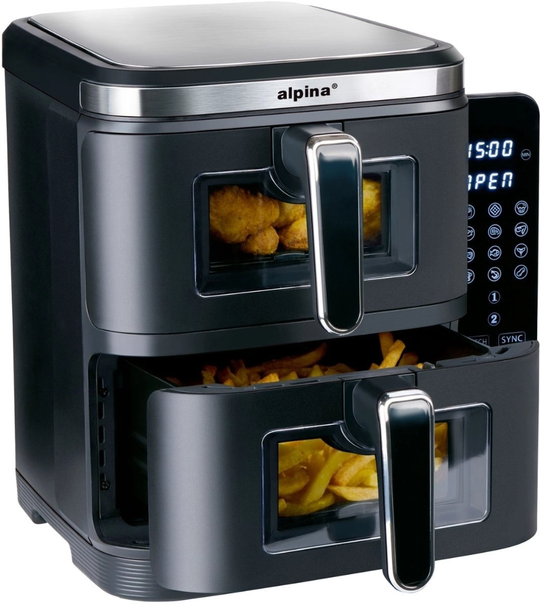 Air Fryer ALPINA 2x5.5l 2800w