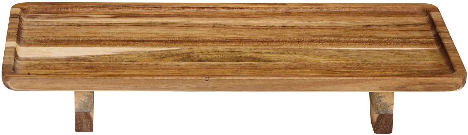 Servēšanas trauks koka uz kājiņām 38x20