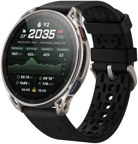 Amazfit Cheetah 2 Ultra 3,81 cm (1.5") AMOLED Digitāls 480 x 480 pikseļi Skārienjūtīgais ekrāns Titāns Wi-Fi GPS