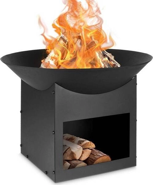 Ambiance Metal garden fire pit black