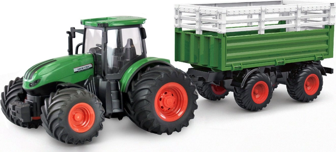 Amewi RC tractor with livestock transporter