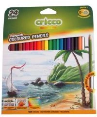 Amex Triangular pencil crayons 24 colors