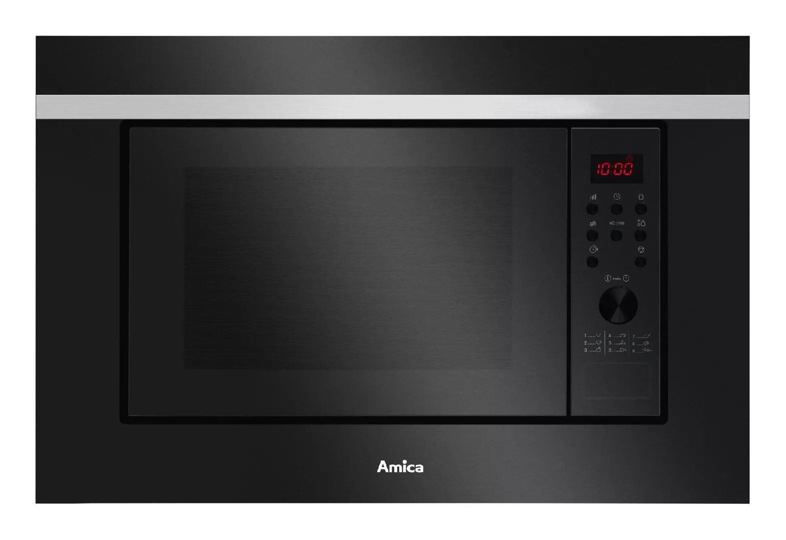 Amica Melnā grila mikroviļņu krāsns Iebūvēta 20 L 700 W