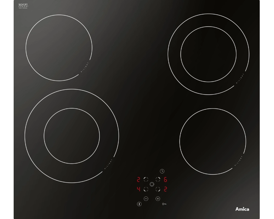 Amica DS6422B hob Black Built-in Ceramic