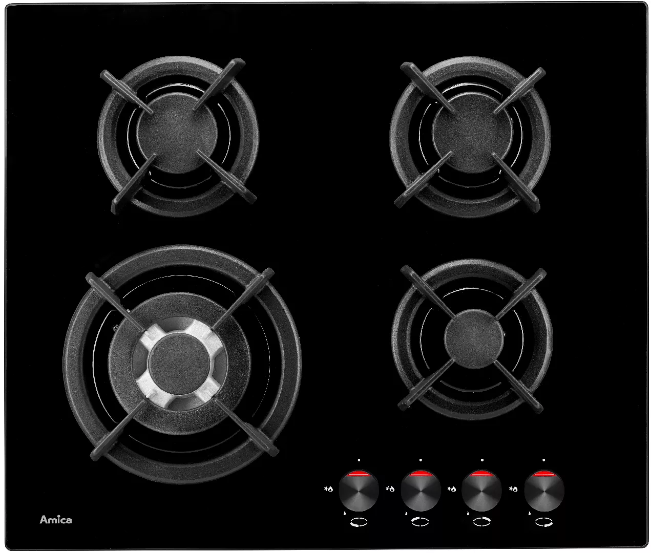 Amica PG6411SR hob Black Built-in Gas