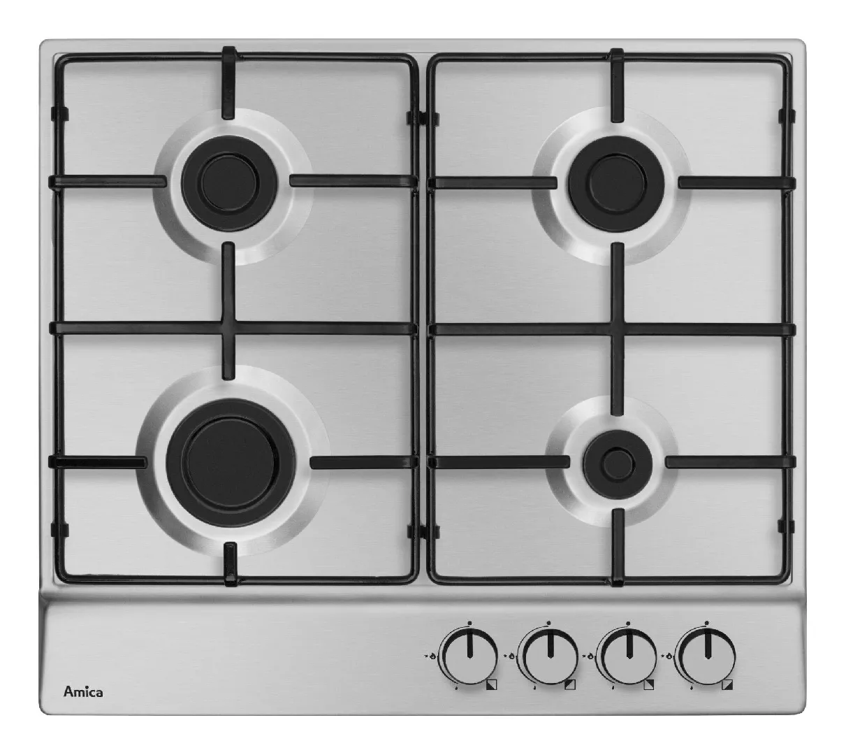 Amica PGA6100BPR hob Brushed steel Built-in
