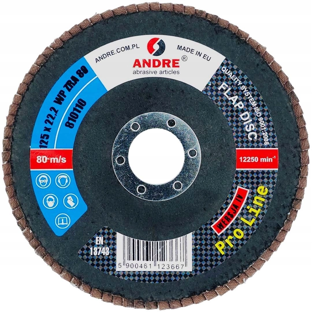 ANDRE ŚCIERNICA LISTKOWA 125mm P 80
