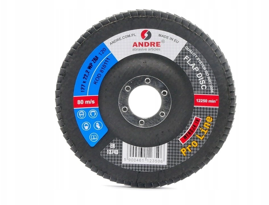 ANDRE ŚCIERNICA LISTKOWA 125mm P120 CYRKONOWA