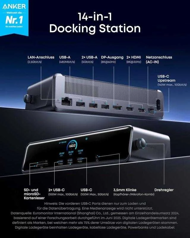 Anker Prime A83B3 station/replicator docking station
