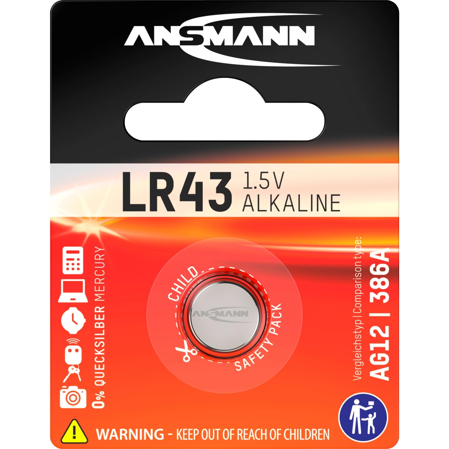 Ansmann Bateria LR43 1 szt. 5015293