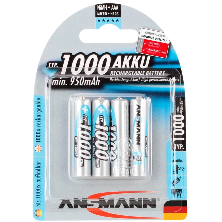 Ansmann AAA / R03 1000mAh battery